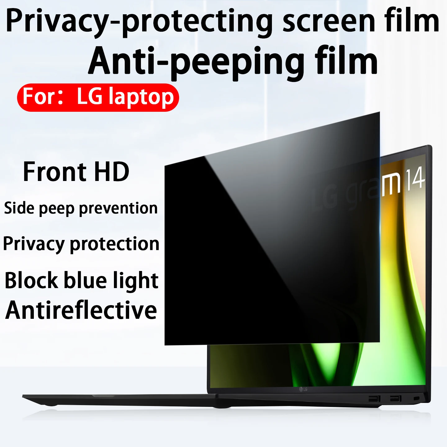 

Для LG Gram Pro16/Pro17 2025/2024 конфиденциальная пленка 16Z90TP-G/16Z90TP-K ноутбука гладкая пленка 17Z90TPA/17Z90TP-G конфиденциальная пленка для экрана