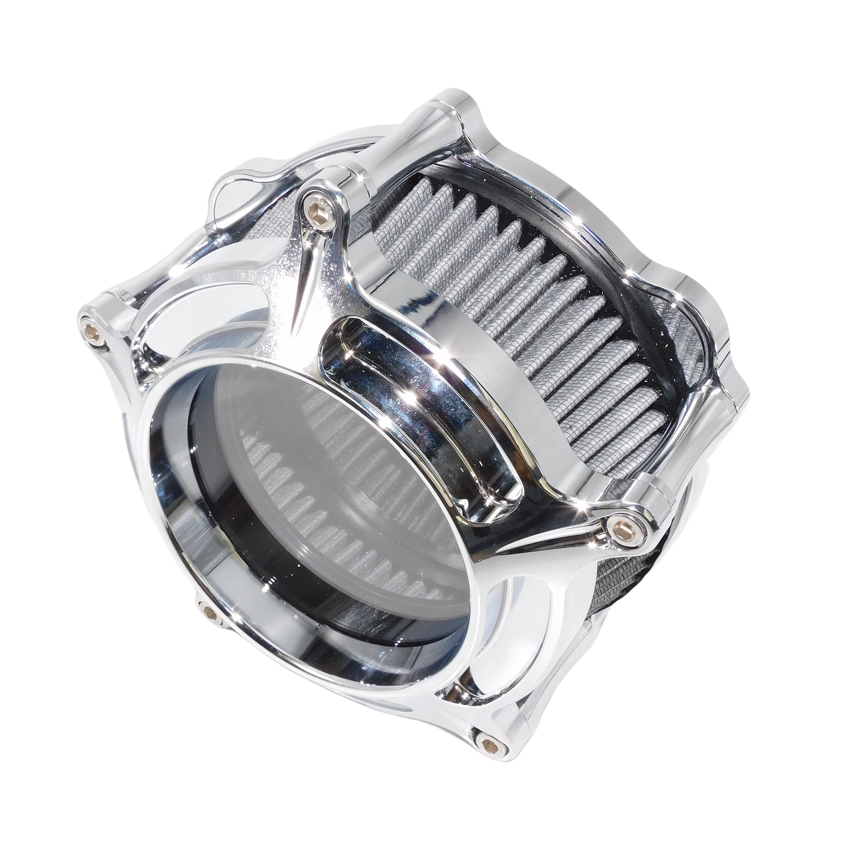 Motorcycle Chrome Air Cleaner Intake Filter For Harley Touring Electra Road Glide Softail FLSTNSE Dyna Sportster XL883 Super Low