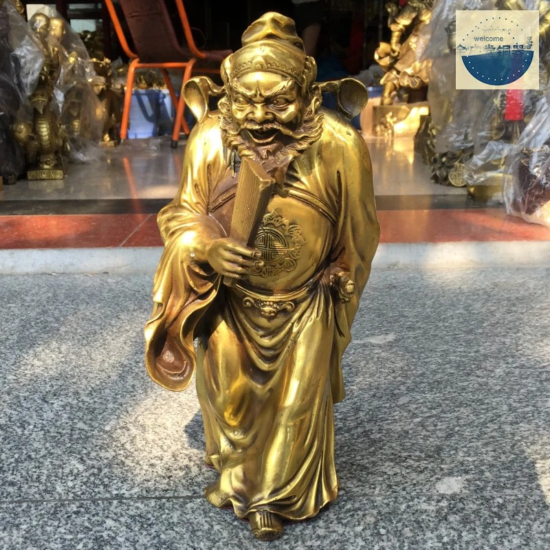 

GOOD office home FENG SHUI Talisman -exorcise evil spirits Money Drawing Zhong Kui God statue 28CM