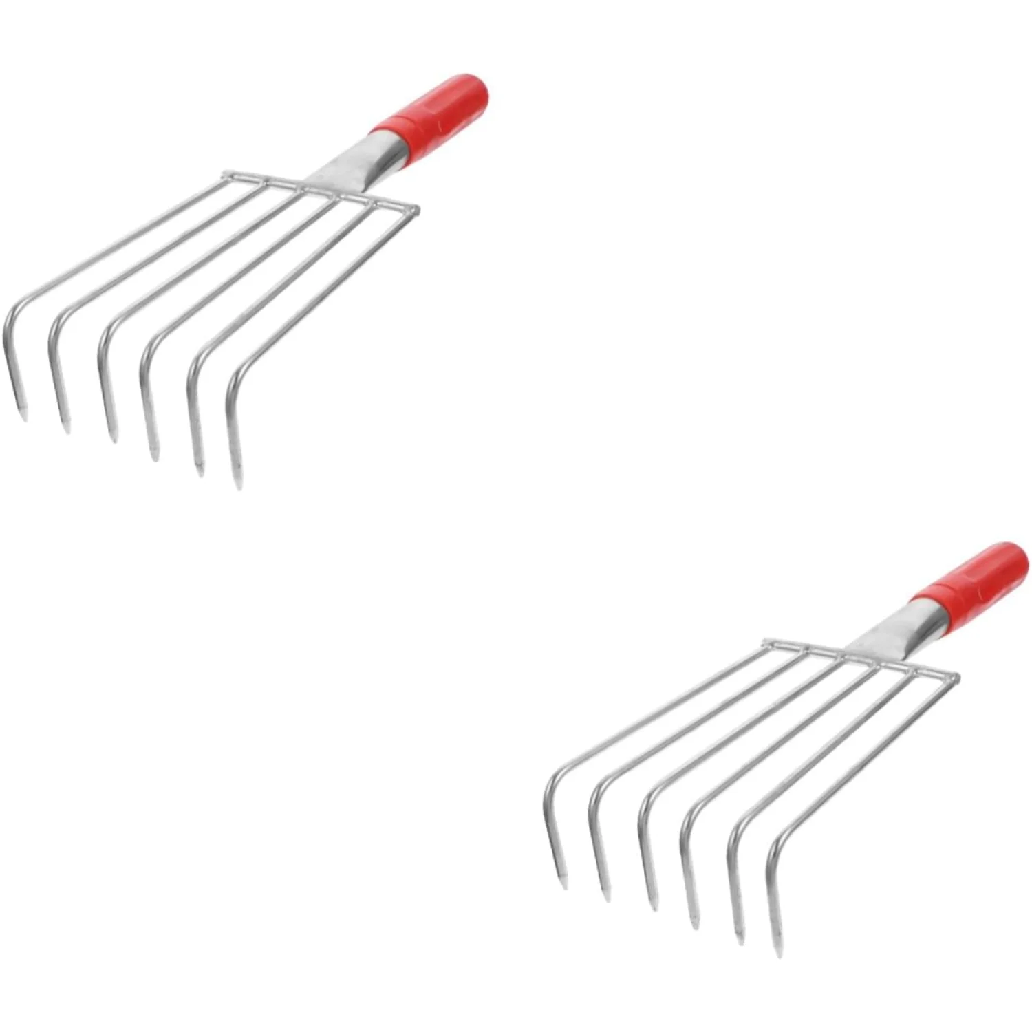 

2pcs Sea \u200B\u200Brake Small Garden Rake Spreading Soil Rake Garden Rake Small Gardening Hand Tools Small Rake Rakes for Gard