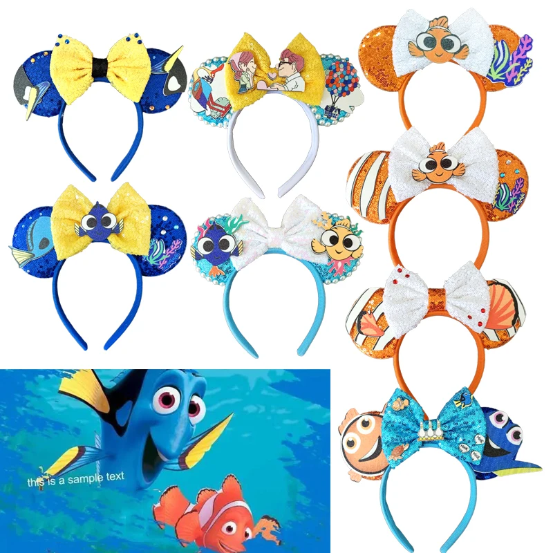 ที่คาดผมลายดิสนีย์ นีโม่ รุ่นใหม่ล่าสุด สำหรับงานปาร์ตี้ คอสเพลย์ ที่คาดผมรูปหูหนู สำหรับผู้หญิง เครื่องประดับศีรษะสำหรับงานเทศกาล ที่คาดผมเด็ก