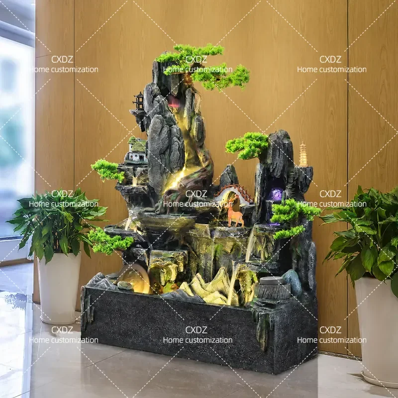 Outdoor Villa Garden Courtyard Balcony Roof Decoration Circulating Water Landscape Rockery Flowing Water Fountain Ornament
