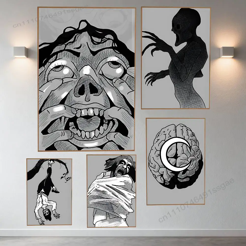 

Cool Phasmophobia Poster Retro Paper Sticker DIY Room Bar Cafe Aesthetic Art Wall Painting