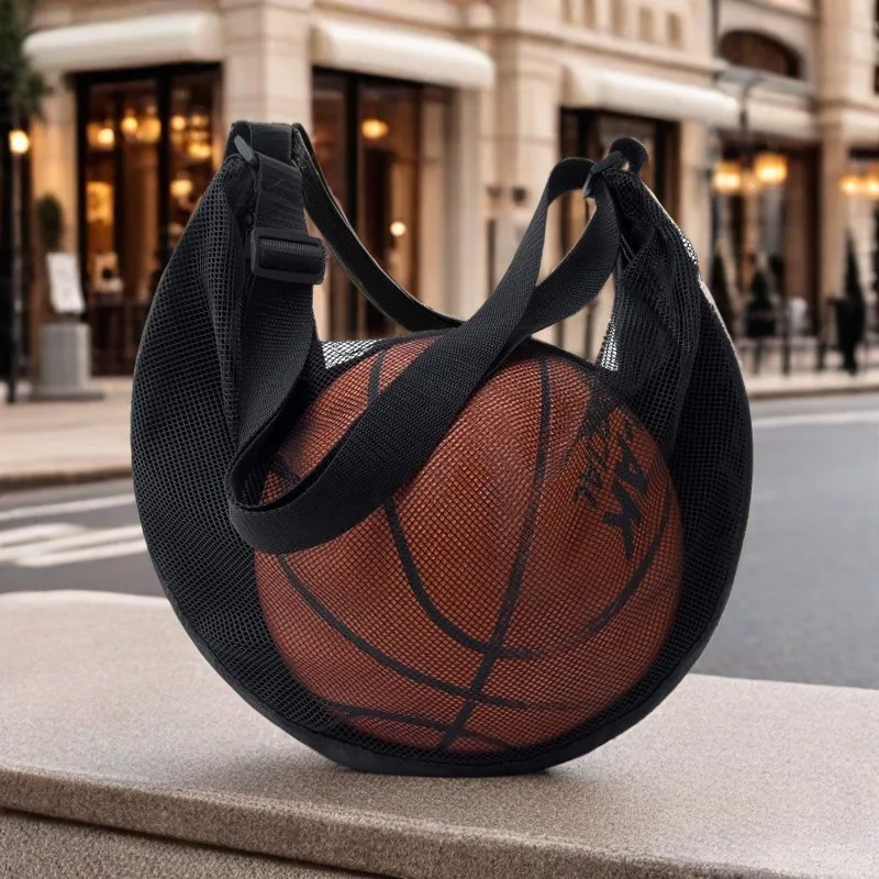 Sac de basketball grande capacité, sac de sport à bandoulière unique, sac de rangement pour ballons, adapté au volley-ball et au football