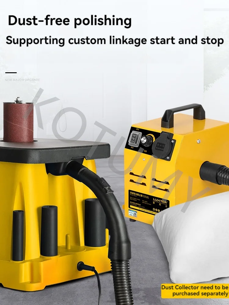 Electric Grinding 14-Inch Desktop Sand Column Machine Woodworking Furniture Shaft Sanding Belt Machine
