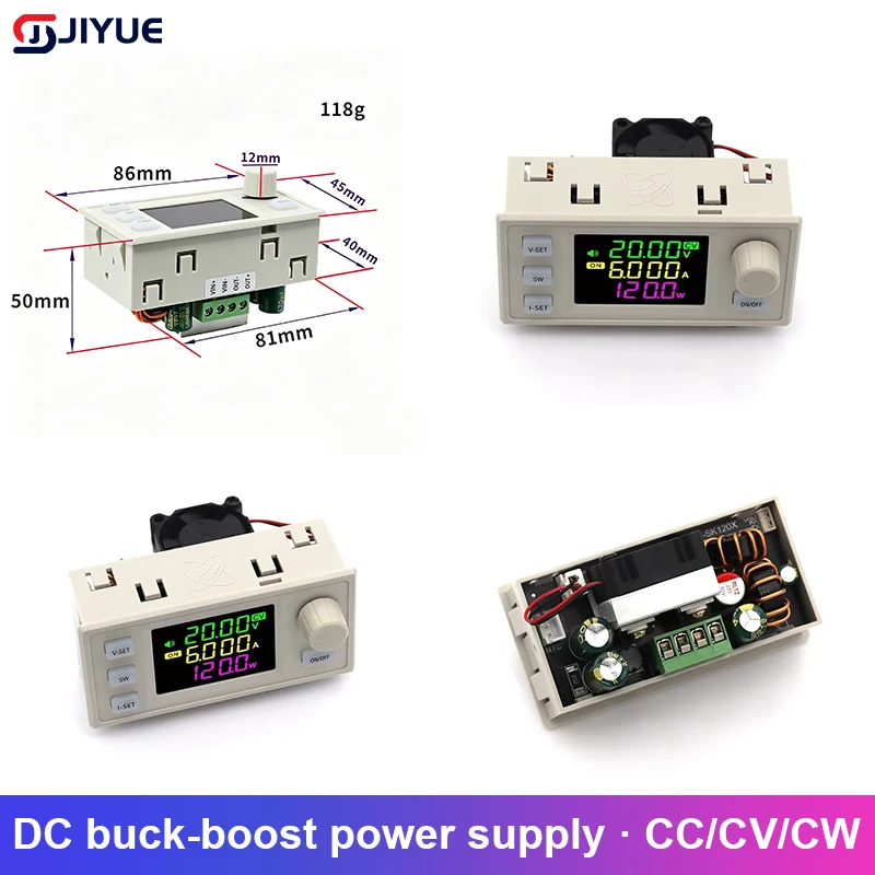 120w Dc-dc Step-up Step-down Power Module Mppt Solar Charger With Soft Start Buzzer Over Temperature Over Current Protection