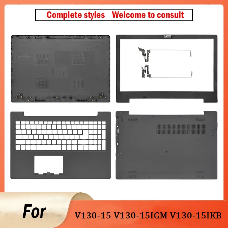 

Новый верхний чехол для ноутбука V130-15 V130-15ISK V130-15IKB, задняя крышка с ЖК-дисплеем, передняя панель, упор для рук, нижние петли корпуса, черный