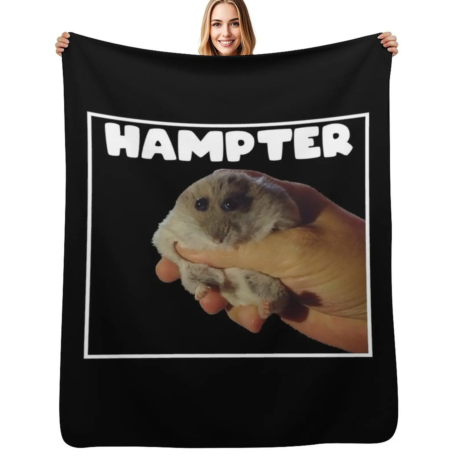 

Hampter Meme Hamster Throw Blanket Giant Sofa Bed Fashionable christmas decoration Blankets