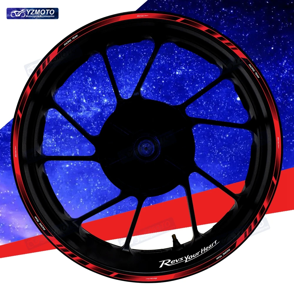 

For Z1000 Z1000SX Z750 Motorcycle 17 Inch Front And Rear Wheel Sticker Hub Decal Modified Reflective Decorative Rim Stickers