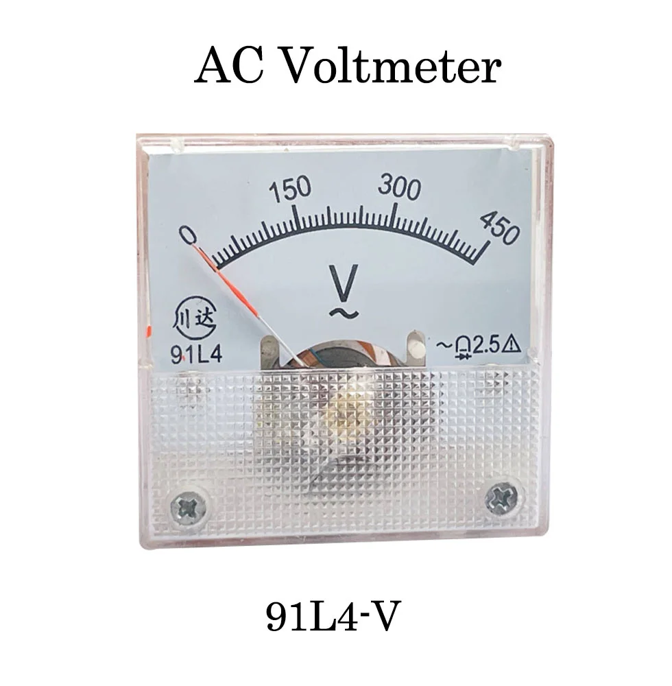 91L4 Analog Panel Volt Voltage Meter Voltmeter Gauge AC 0-150V 250V 300V 450V