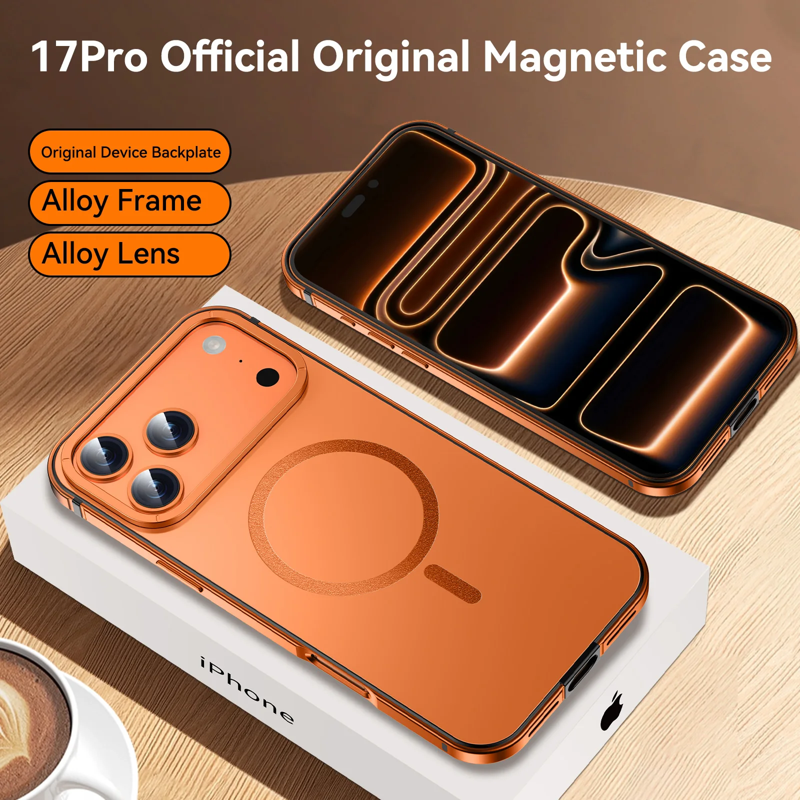 NEW Stainless steel frame magnetic ultra-thin protective cas