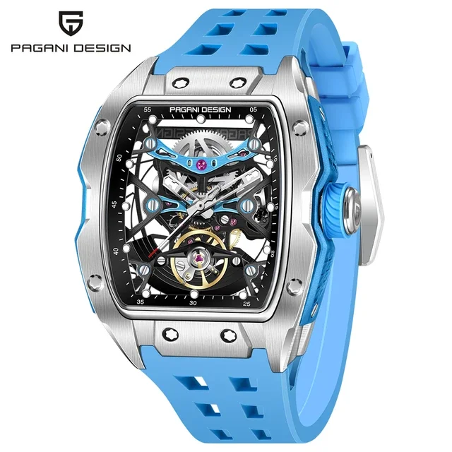 

Top Brand PAGANI DESIGN 2024 New 42MM Skeleton Dial Men Mechanical Watch Sapphire Glass Automatic Watch 50M Waterproof Watch Men