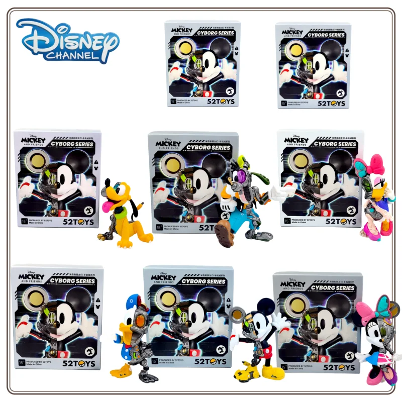 

New Inventory Disney Cyber Mickey Mouse Goofy Goof Trendy Handmade Model Ornament Home Decoration Assembly Toy Birthday Gift