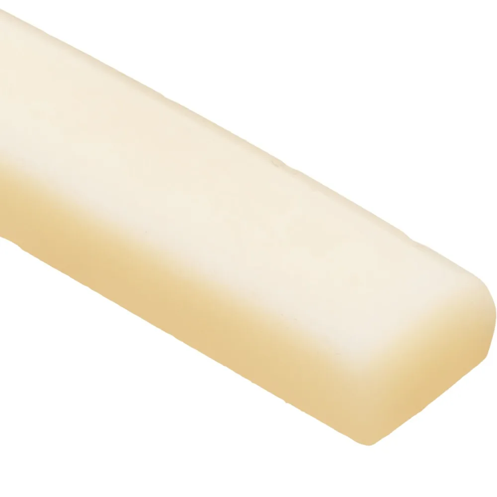 2PCS Unbleached Acoustic Guitar Unbleached Bone Nut Bone Color Bone Material Acoustic Guitar Nuts Bone Guitar Nut Guitar