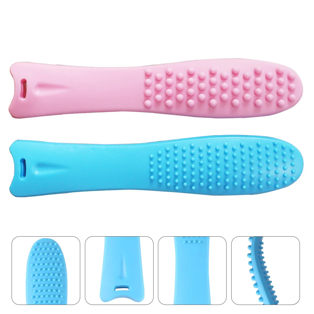 

2pcs Plastic Massage Stick Bendable For Deep Tissue Therapy Multifunctional Hammer Pat Back Neck Massager Body Care Tool Pain