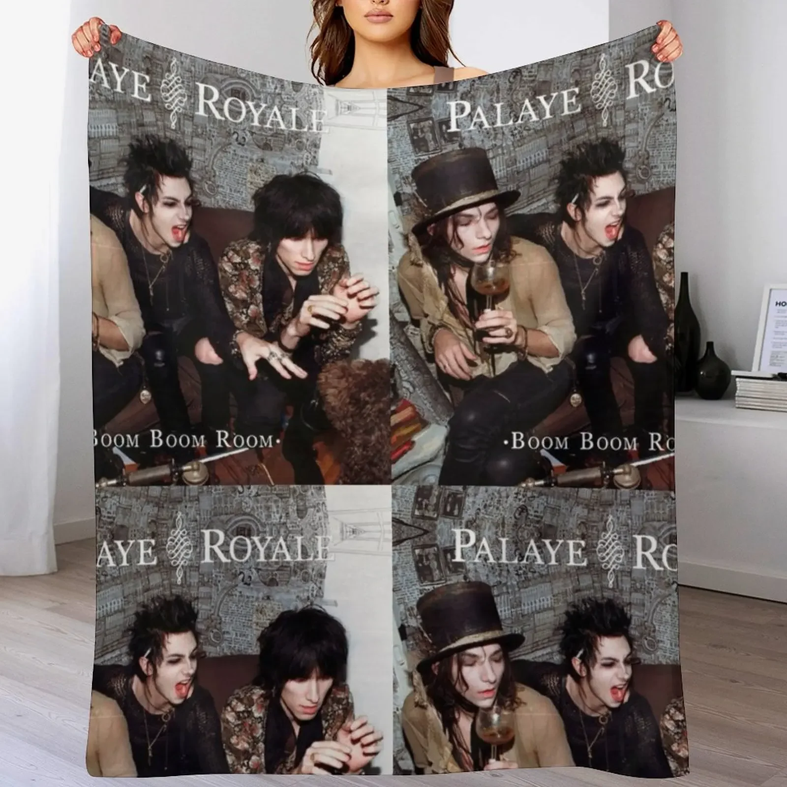 جيد Palaye Royale الفرقة شعار الموسيقى رمي بطانية البطانيات للأرائك الحرارية الدافئة للسفر بطانيات الصيف