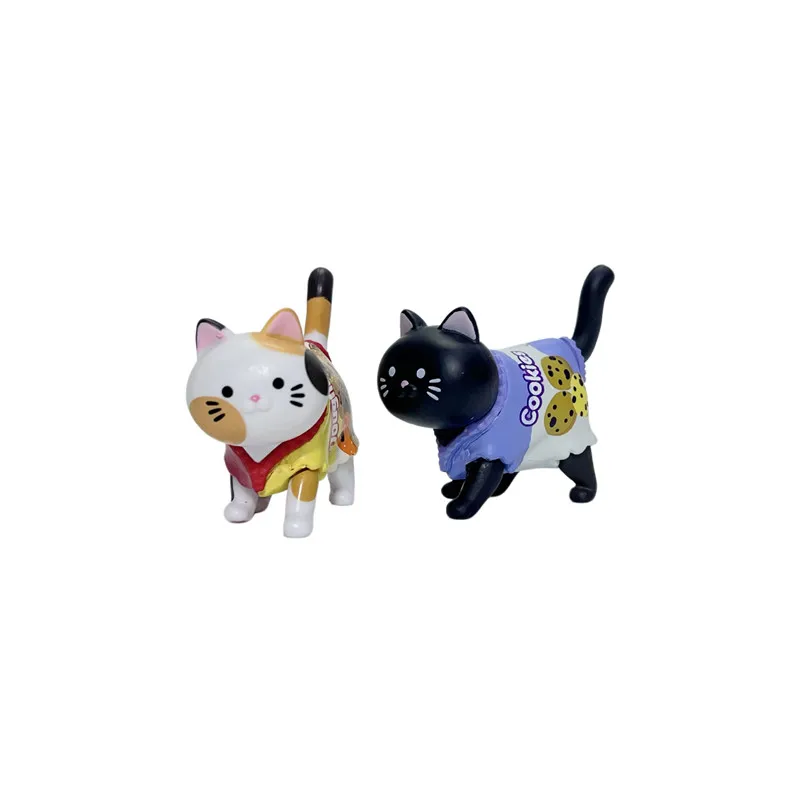 Neue Katze Blind Box Tragen Süßigkeiten verpackung kätzchen Puppen Blind Tasche Dekoration Kinder Weihnachten Geschenk Snack Katze Figur Spielzeug