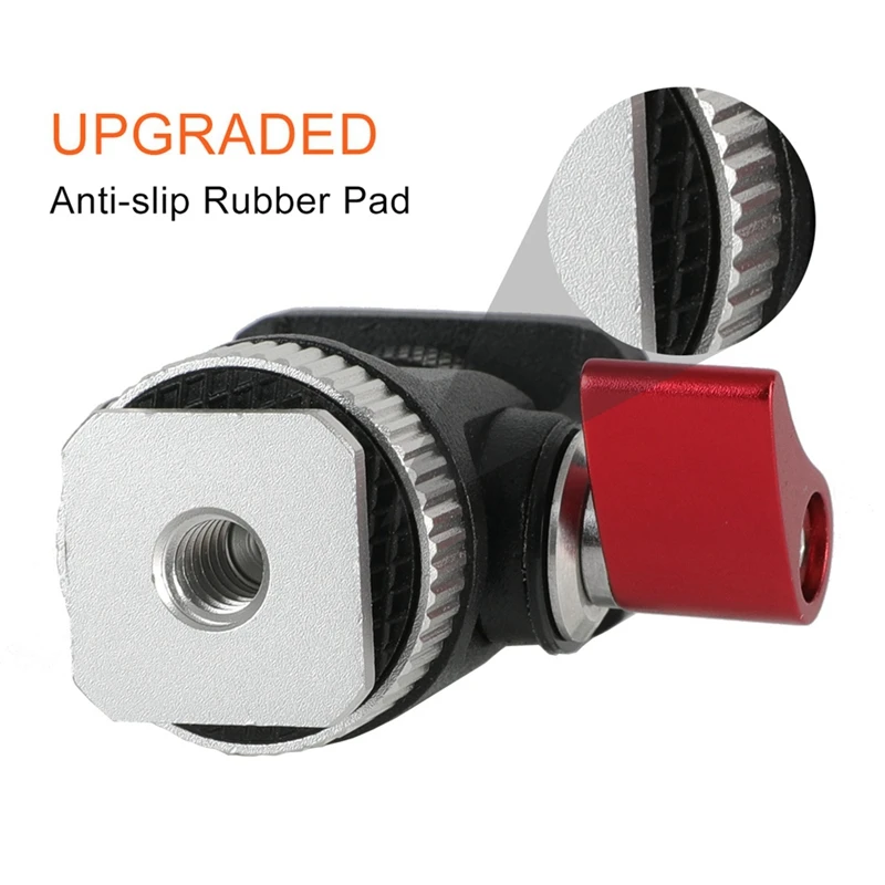 Mini Monitor Mount Tripod Head Cold Shoe Adapter Aluminum Alloy 1/4 Inch Screw For Flash Microphone LED Fill Light Lamp-A22K