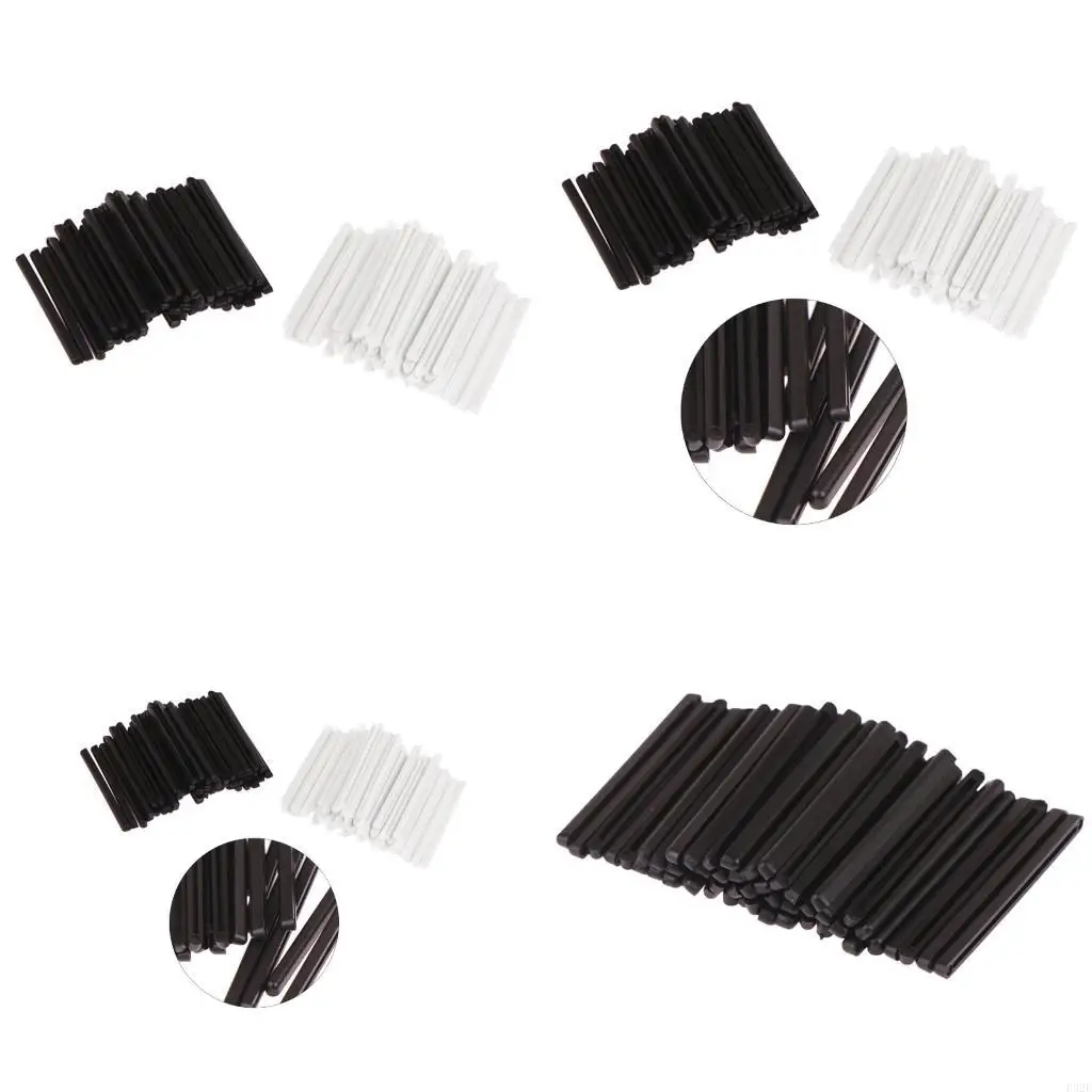F92F 50Pcs 35mm Rubber Strips Guides Professional Electric Shaver Repair Part