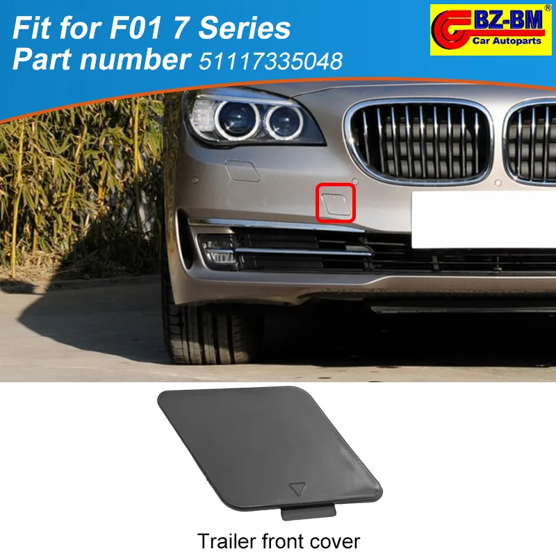 rear Front Tow Hook Trailer Cover Cap Hauling Eye Lid For bmw F01 7 Series f02 51117335048