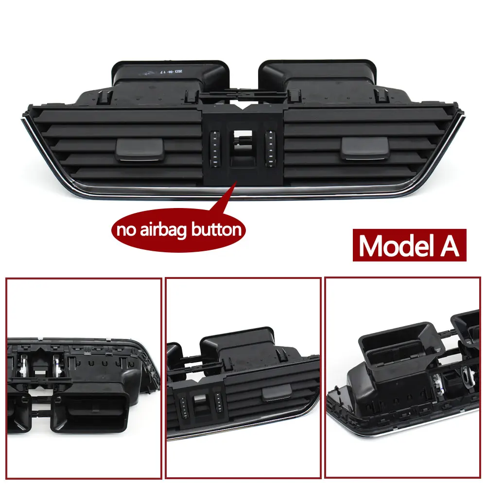 Car Front Central Dashboard Air Conditioning AC Vent Grille Outlet Assembly For Skoda Octavia 2015-2021 5E0820951 5E0820951CZLL