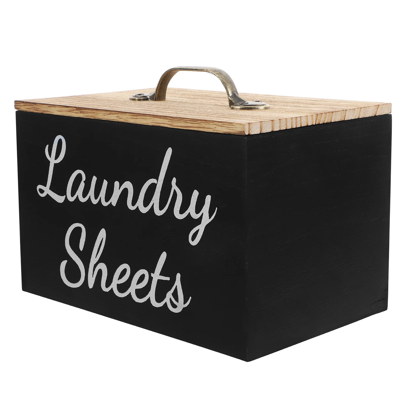 

1pcs Laundry Room Organizer Wood Dryer Sheet Holder Large Capacity For Laundry Scent Boosters Fabric Softener