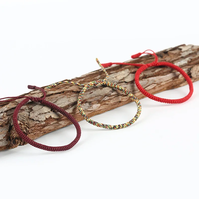 Vintage Colorful Rope Bracelet For Women Men Handicrafts Stretch Ethnic Braided Bracelets Friendship Bangles Accessories Gifts