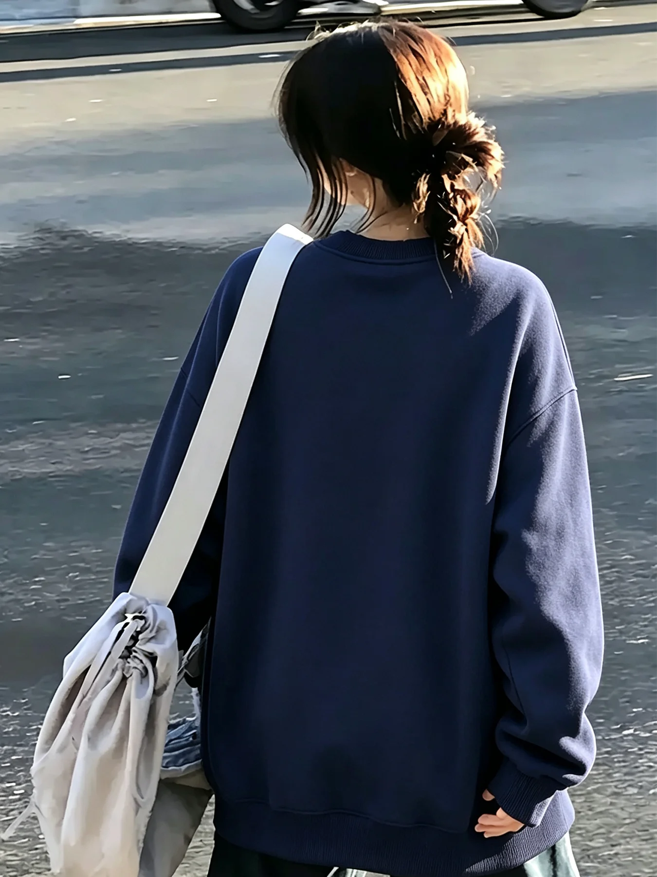 Customize Your Logo Pictire Couple Women Sweatshirt Loose Autumn Pullover Crewneck Basic Clothing Female Korean Streetwear