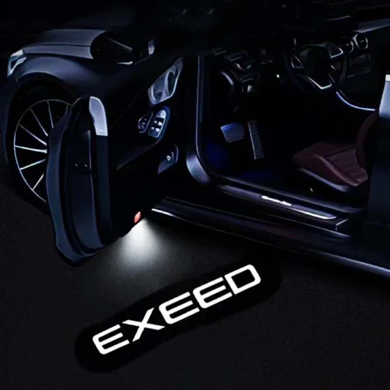 

For Exeed RX VX ERi TXL TX Auto Accessories 2X Led Car Door Welcome Light Laser Projector Logo Ghost Shadow Lamps Car Decoration