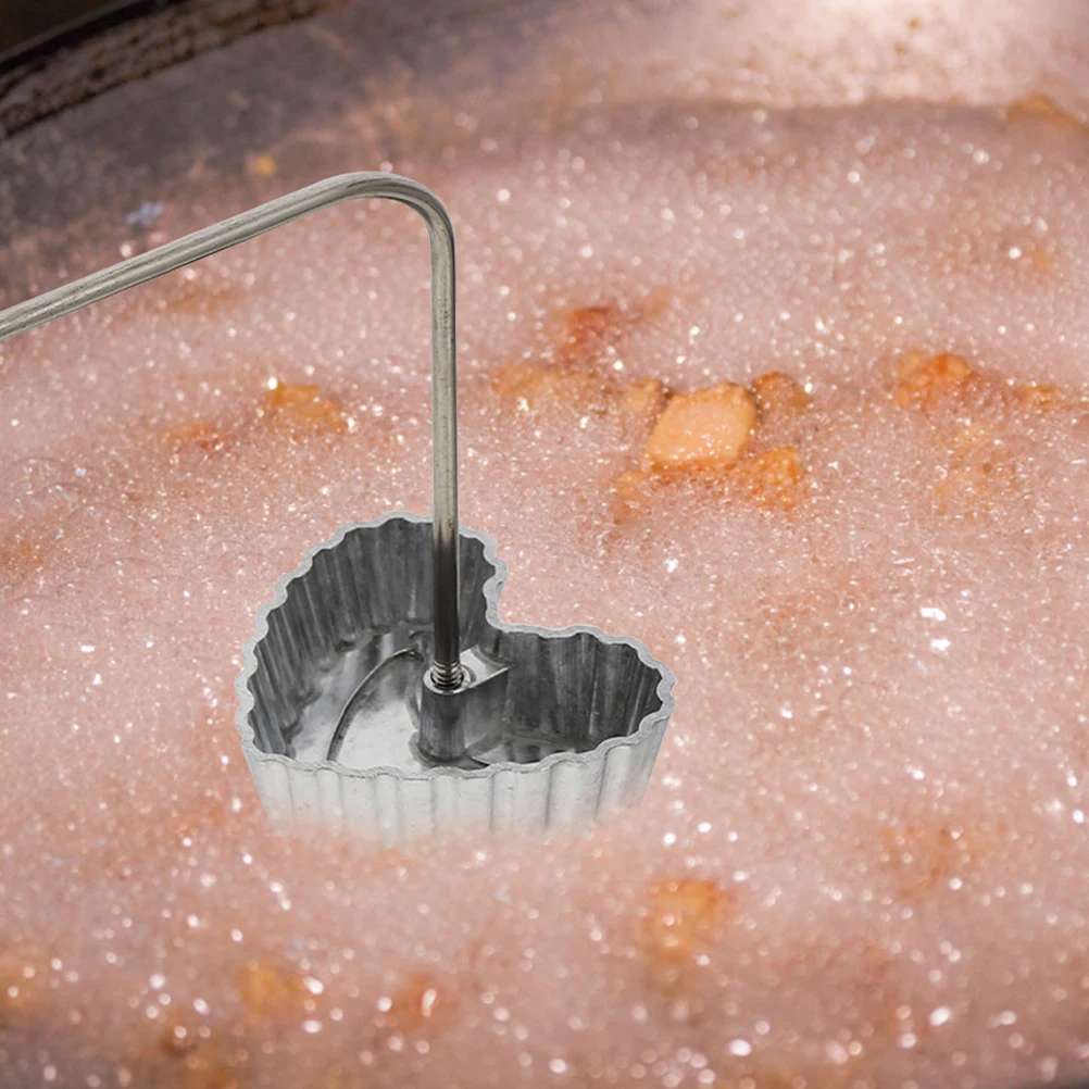 

Fried Snack Mold Kitchen Gadget Food Molds Cooking Utensil Dough Mould Wear Resistant Rust Proof Sturdy Aluminum Wood