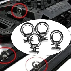 4x Stainless Steel T Bolt Eye Nut Tie Down Rings T Slot Bolts Anchoring Set Heavy Duty Eye Bolt Tie Down Rings M8 Thread Dia