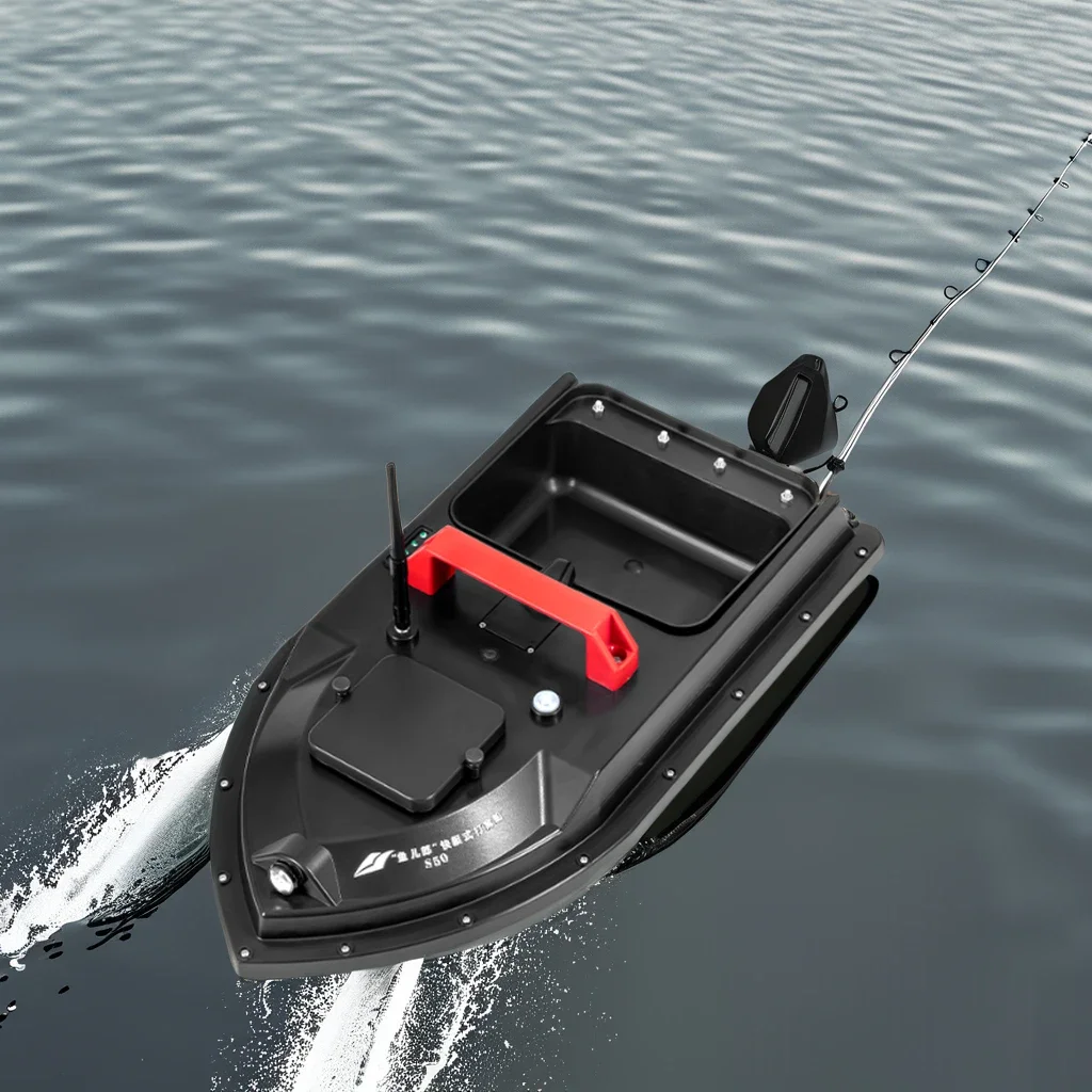 เรือตกปลาไฟฟ้าอเนกประสงค์พร้อมรีโมทคอนโทรลควบคุมการให้อาหารปลาด้วยมือเดียว