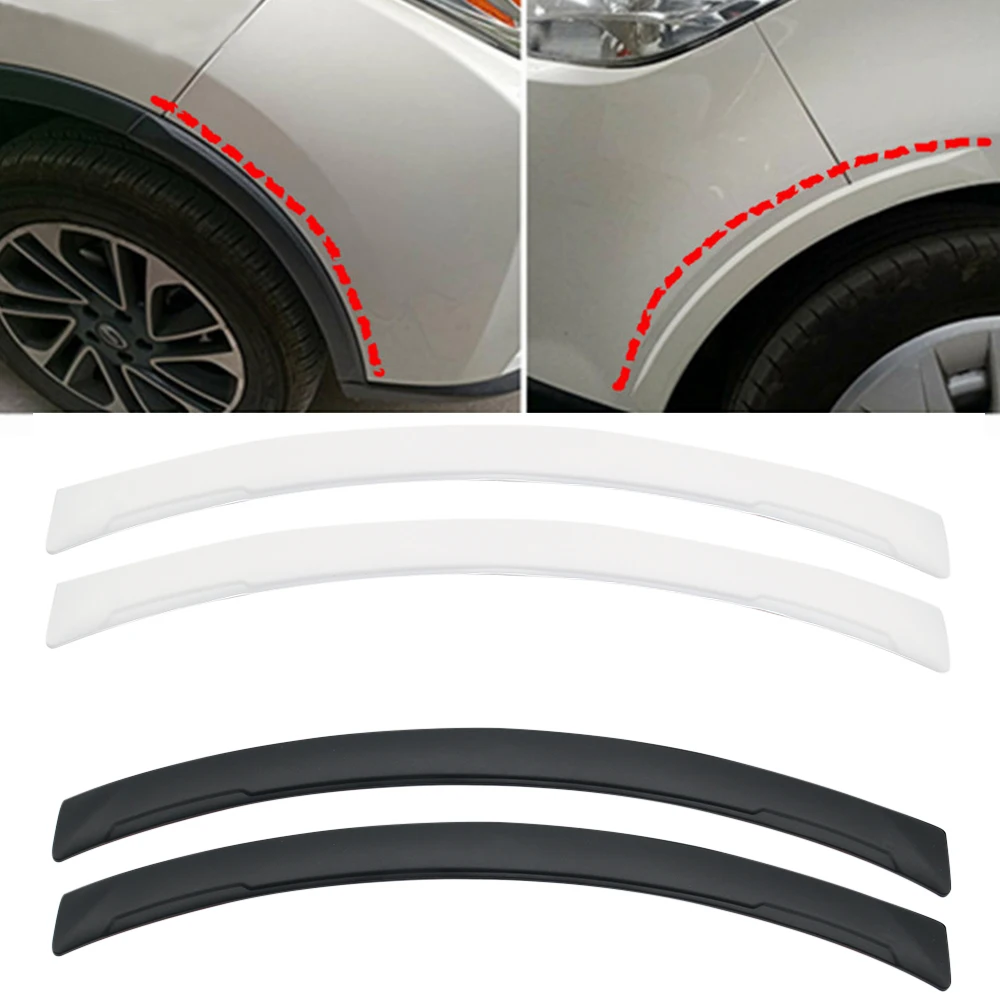 2Pcs Car Fender Wheel Eyebrow Auto Mudguard Lip Body Kit Protector Cover Mud Guard Universal Car Styling