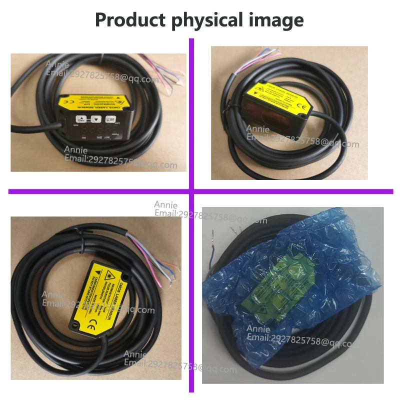 Measuring distance 100mm NPN IP67 Measure the thickness of an object  High Precision CMOS Laser Distance Measurement Sensor