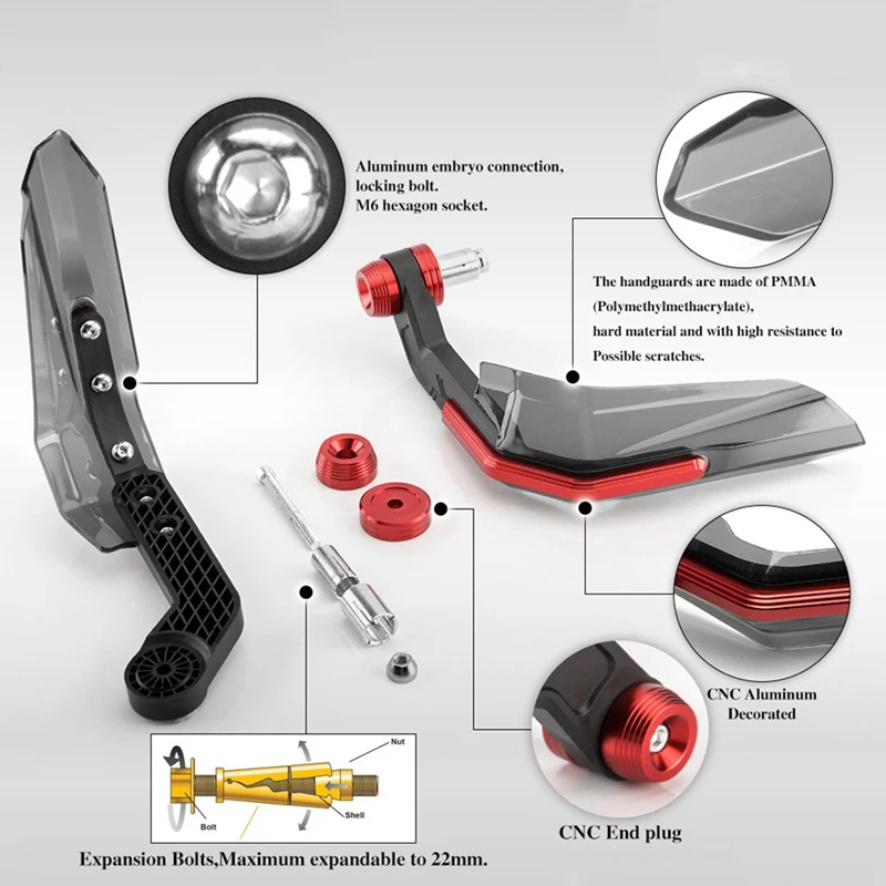 Ox Horn-Protector de manos para parabrisas de bicicleta eléctrica, protección para manillar de motocicleta eléctrica, piezas de repuesto universales