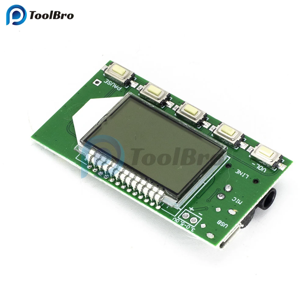 Dsp Pll 87108mhz Módulo Transmissor fm dc 3v5v Microfone Digital Estéreo sem Fio Placa Multi-função Frequência