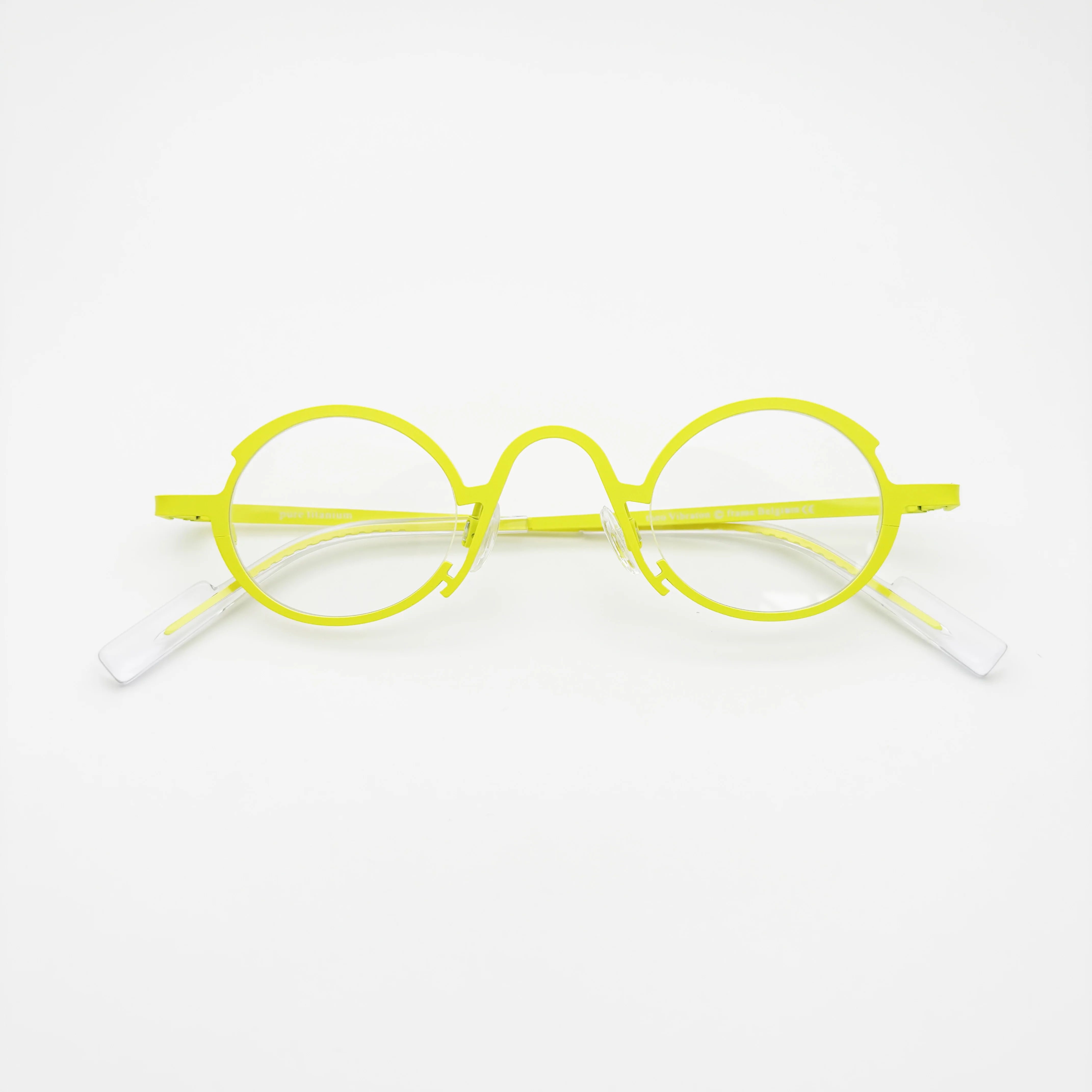 Vibraton Belight Optical Belgium Geometria Forma rotonda Titanio Mini Occhiali rotondi Montatura per occhiali Uomo Donna Occhiali da vista