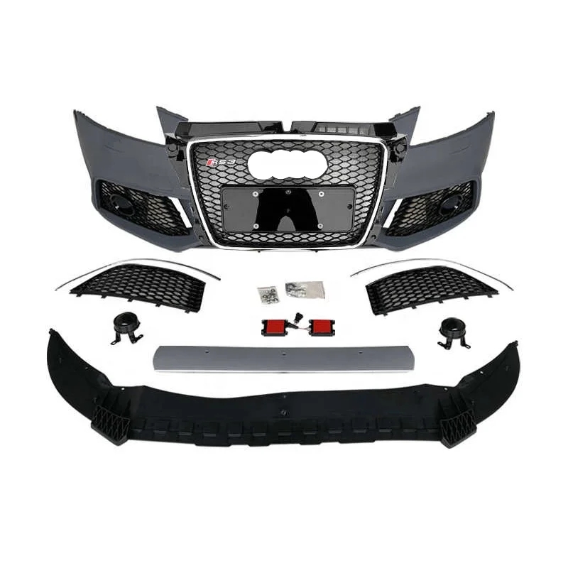 Car Bodikits RS3 Car Auto Body Kit For Audi A3 S3 8V.5 High Quality Front Bumper With Grill For PP ABS Material 2017 2018 2019