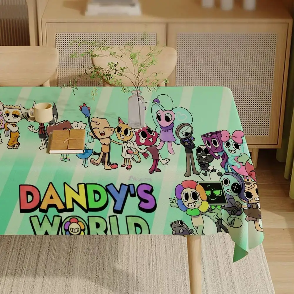 D-Dandys WorldS Cartoon Washable TableCloth for Wedding Party Dining Banquet Decoration Luxuriou Table Table Protector Cloth