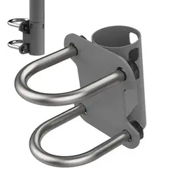 Soporte de tubo de mástil de antena para Starlink Bowl, soporte de mástil de antena ajustable en forma de U, soporte de antena WiFi de carga fuerte