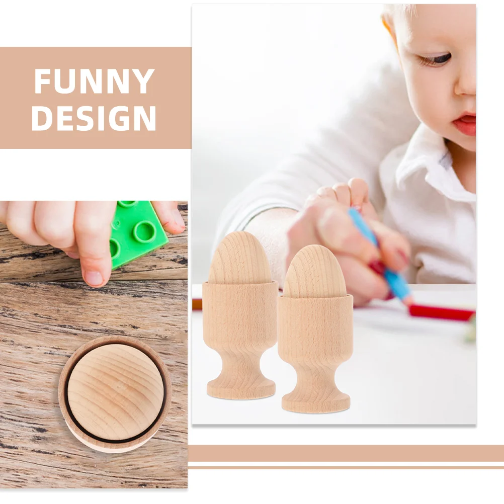 Taza de huevo de madera, juguete educativo, rompecabezas para niños, coordinación sensorial, entrenamiento, práctica de habilidades, juguetes educativos