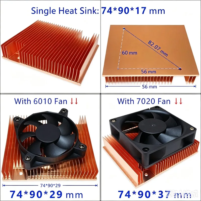 TEC Semiconductor Cooler Heat Sink DIY Mini‑Refrigerator Cooling Module LED Radiator Cooling Fan