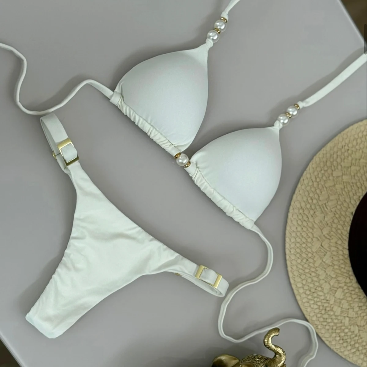 

Push Up Bikini 2025 Sexy Women Swimsuit Swimwear Female Solid Bikini Set Biquini Bathing Suit Brazilian Swimming Suits Beachwear