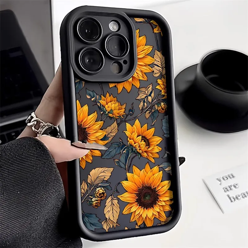 Arte de luxo bonito flor caso telefone para samsung galaxy a17 a07 a06 a26 a16 a06 a35 a55 a25 a05s a15 a54 a34 a36 a24 4g 5g capa