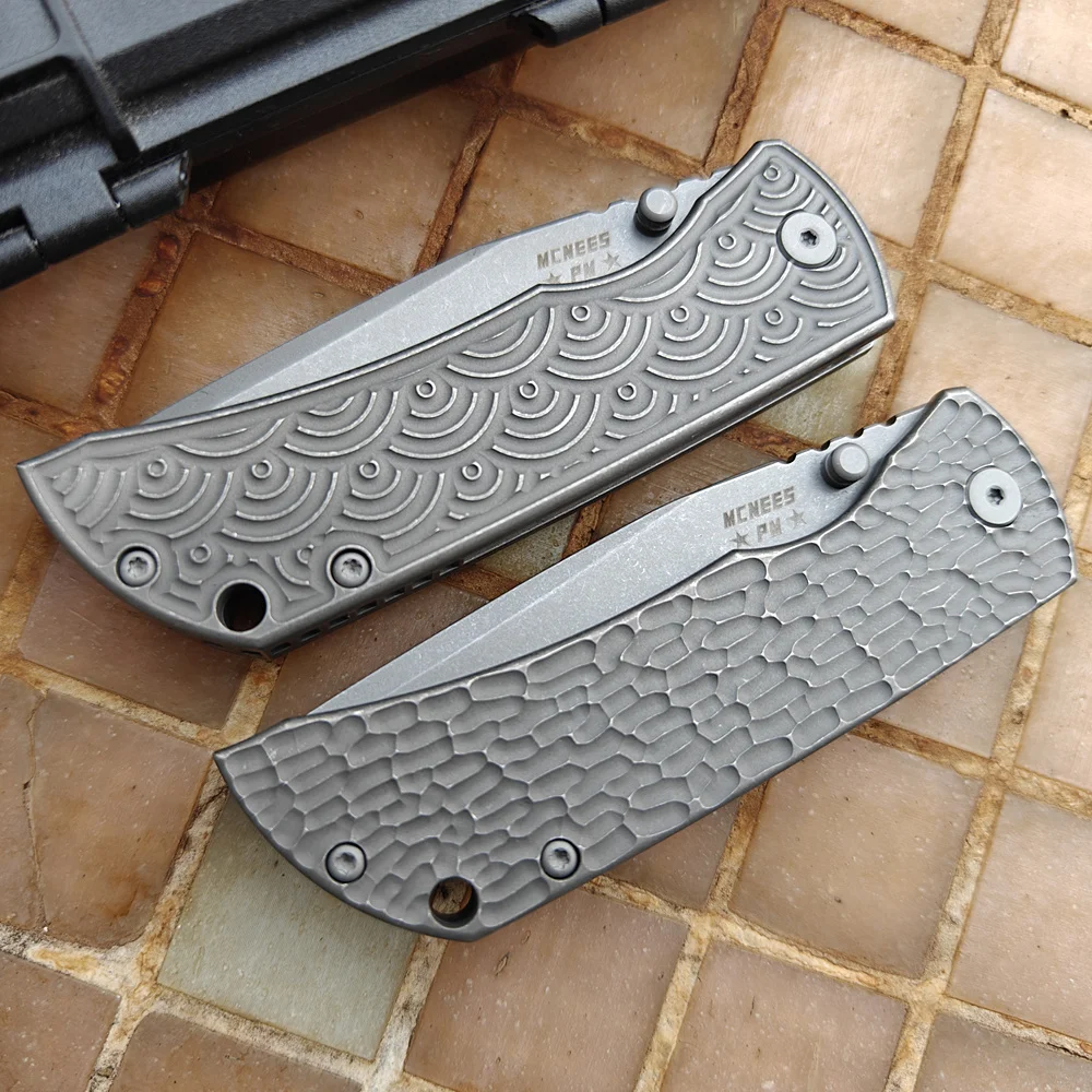 

JUFULE Made Mac2 Titanium Handle Ceramic Bearings N690 Mark MagnaCut Logo Camping Kitchen Hiking Outdoor EDC Tool Utility Knife