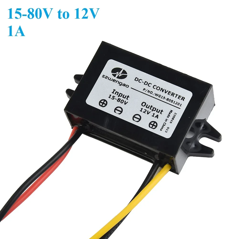 DC Converter Easy Installation Shockproof Small Size ABS Flame Retardant Shell Dustproof Step Down Module WG15-80S1201