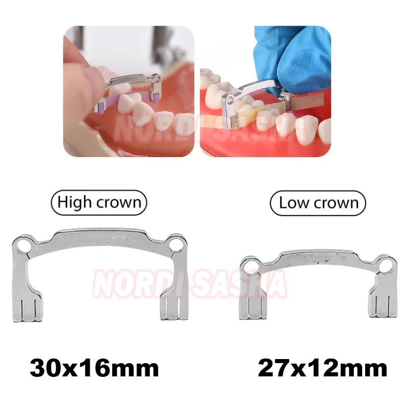 

Dental Polishing Strip Holder Set For Resin Teeth Grinding Sanding Shaping Dentist Kit Handheld Tool 2Pcs/Box