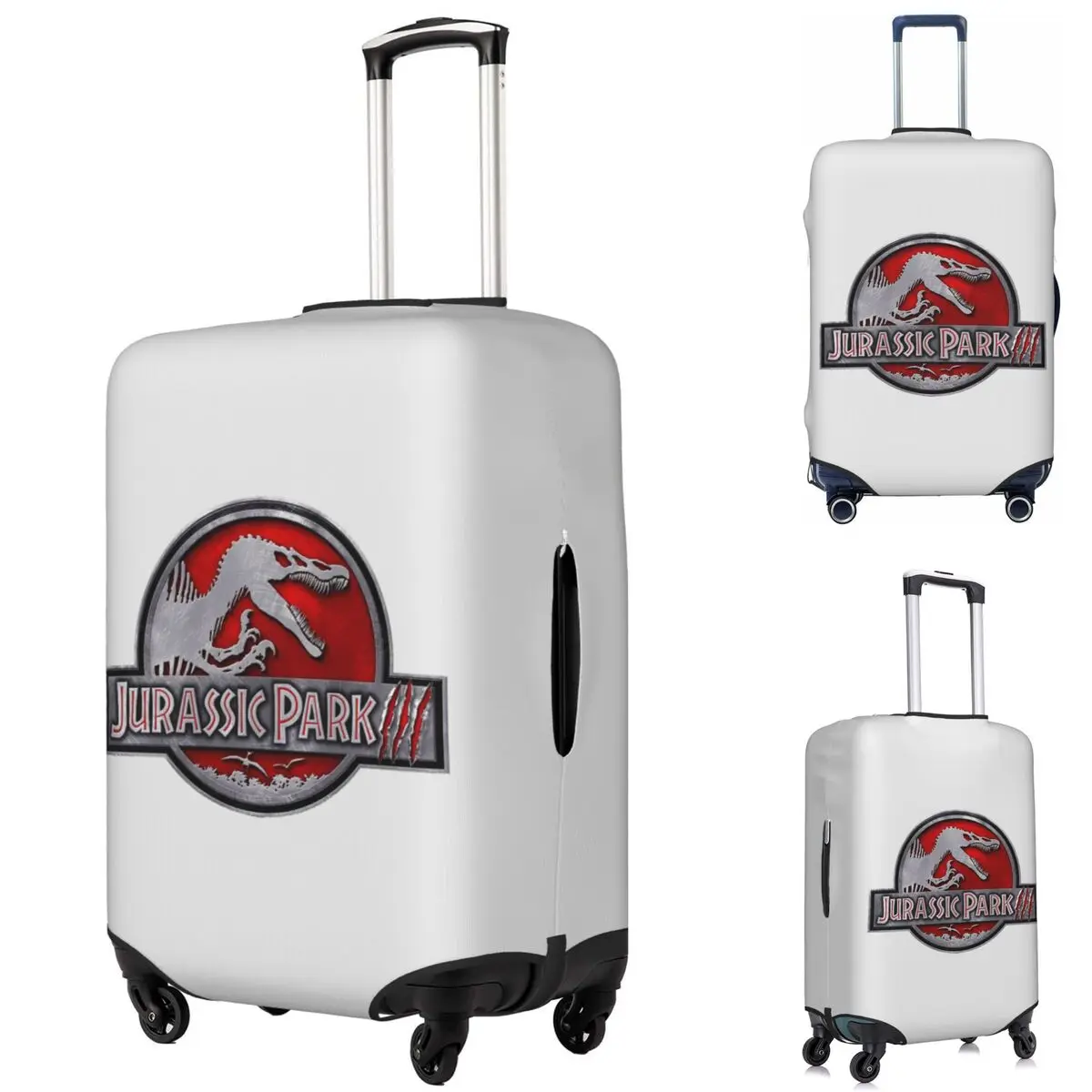 

Dinosaur Jurassic Park (4) Suitcase Cover Protection Elastic Travel Luggage Protector Covers for 18-32 Inch