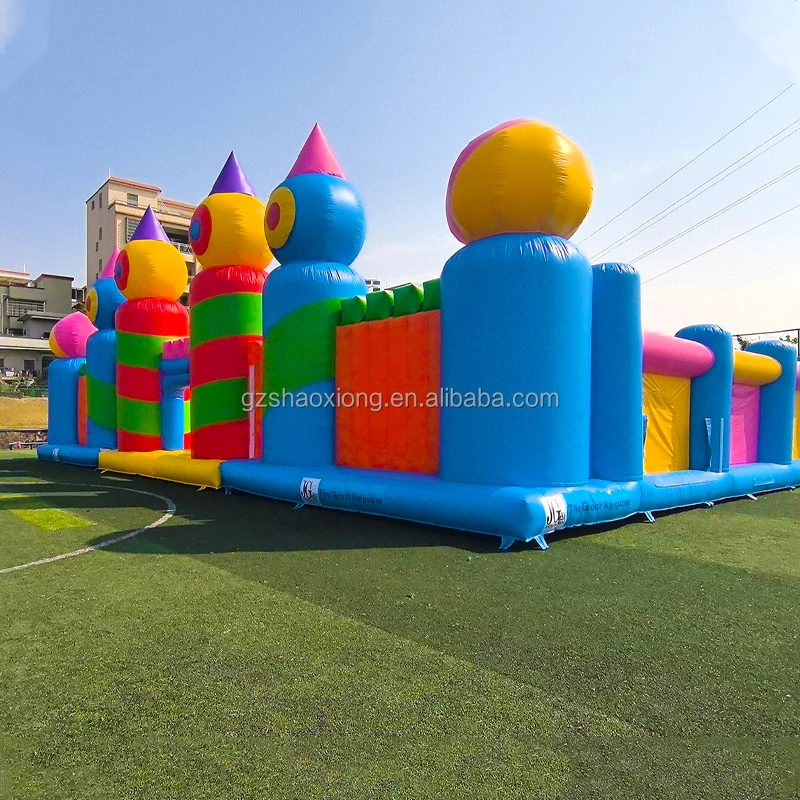 Commercial Inflatable Trampoli - Outdoor Adventure Course review and price