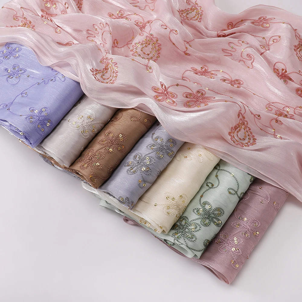 Elegancki haftowany, brokatowy – Embroidery Pashmina recenzja i cena